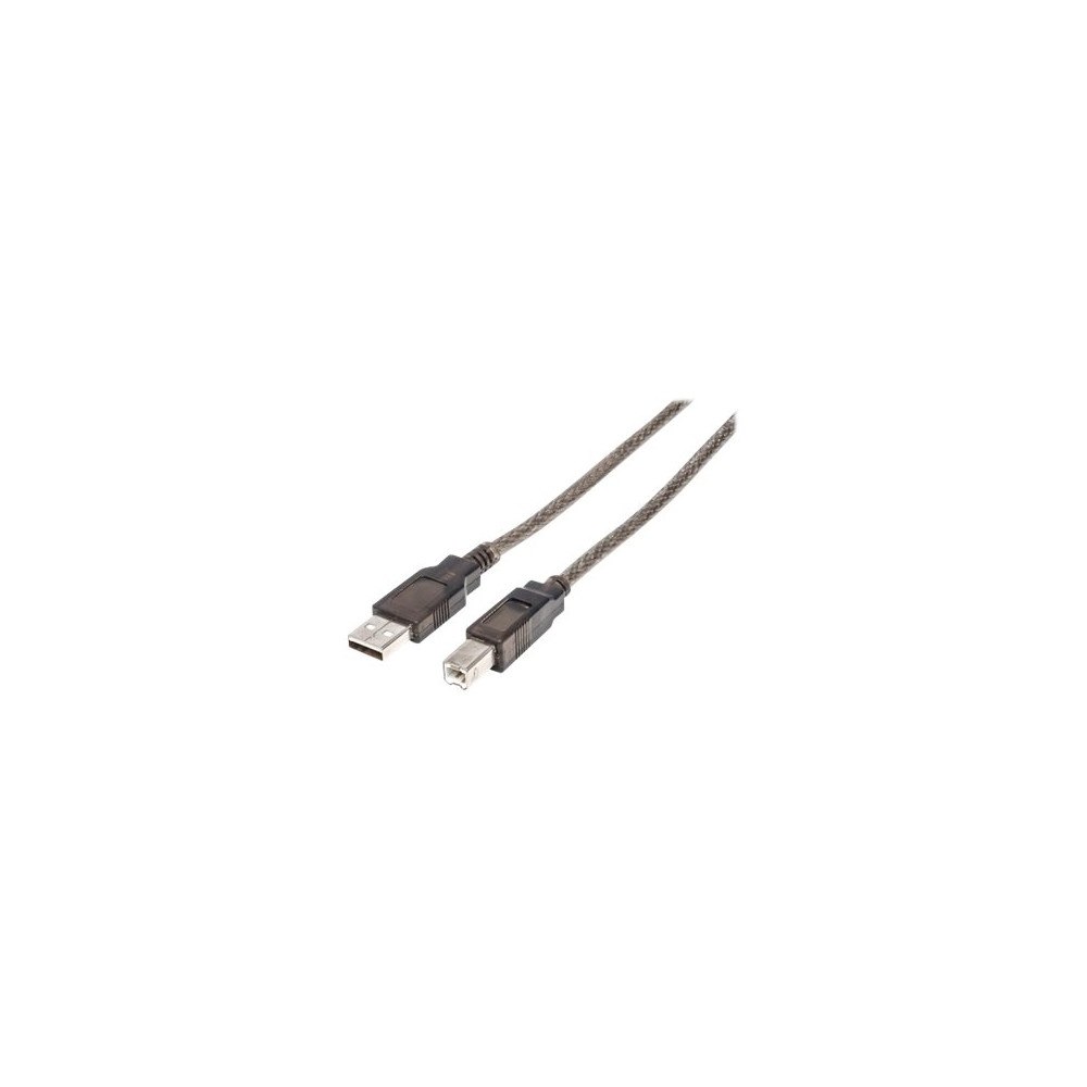 Manhattan Manhattan USB-A to USB-B Cable, 15m, Male to Male, Active, Black, 480 Mbps (USB 2.0), Built-in Chipset With Amplificatio...