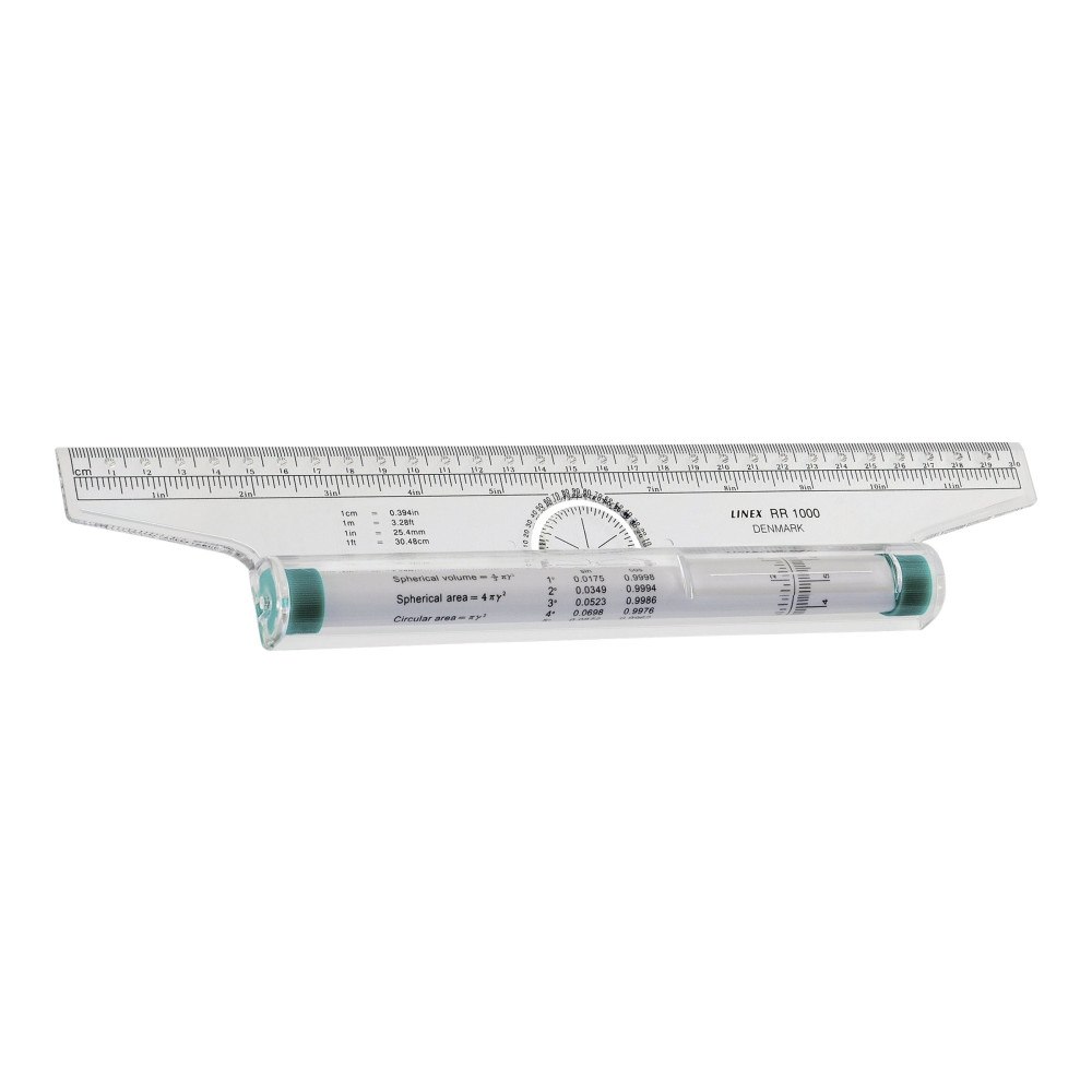 LINEX Linex RR 1000 - rolling ruler - 34 x 6.8 x 2.5 cm - transparent - polystyren