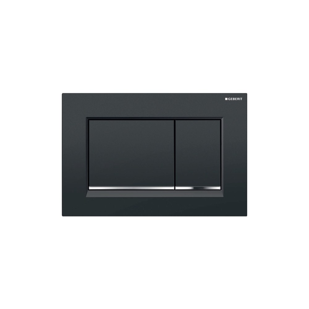 GEBERIT Geberit 115.883.KM.1, Spolplatta, Svart, Krom, Geberit, 246...