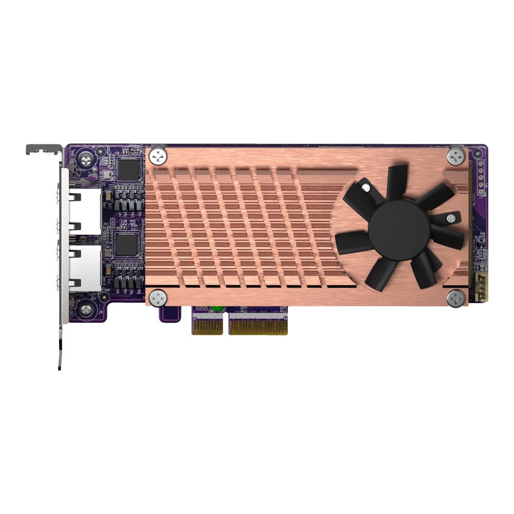 Qnap Systems QNAP QM2-2P2G2T - kontrollerkort - M.2 NVMe Card / PCIe 3.0 (NVMe) - PCIe 3.0 x4, 2.5 Gigabit Ethernet