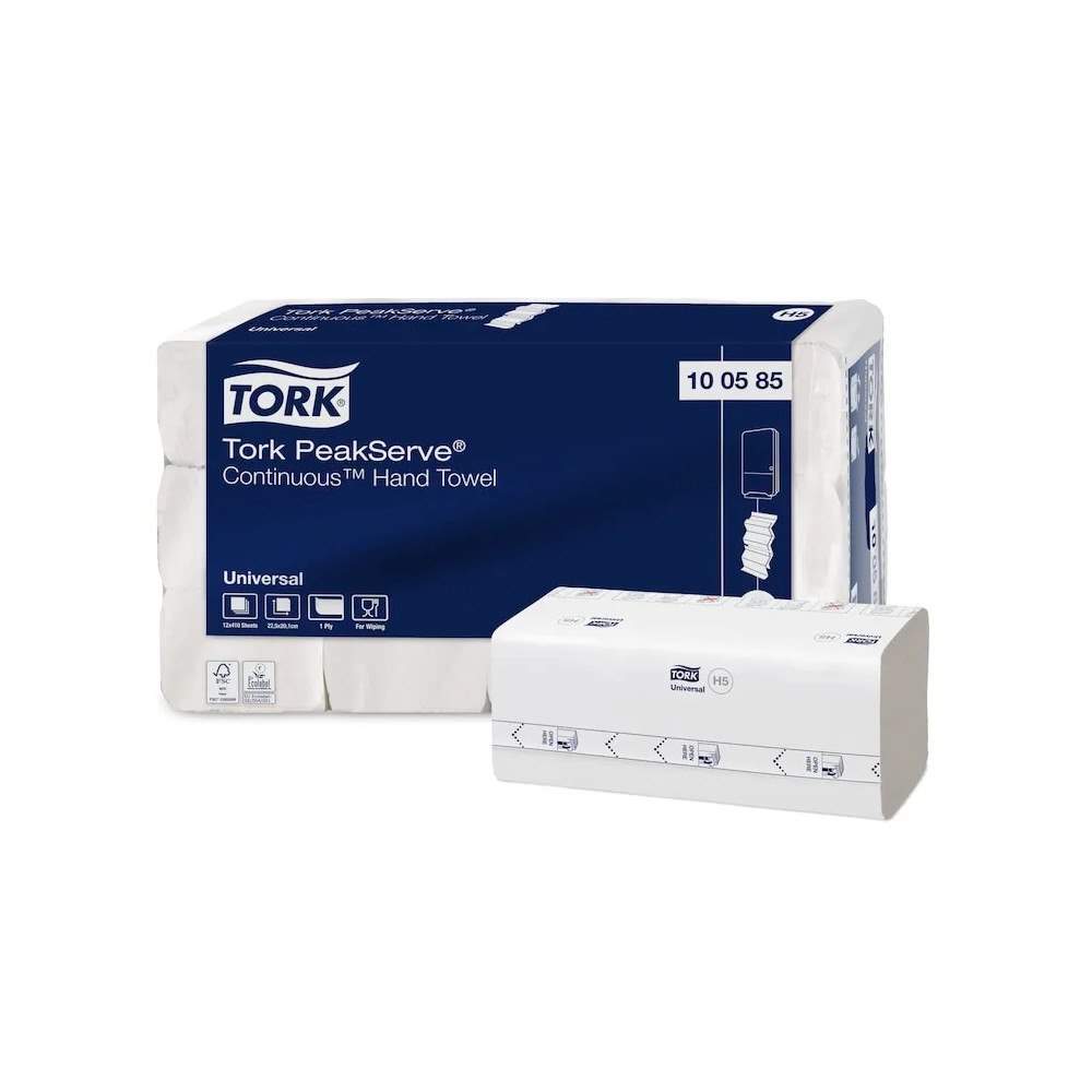 TORK Håndklædeark Tork H5 PeakServe® Continuous™ Universal 1-lag...