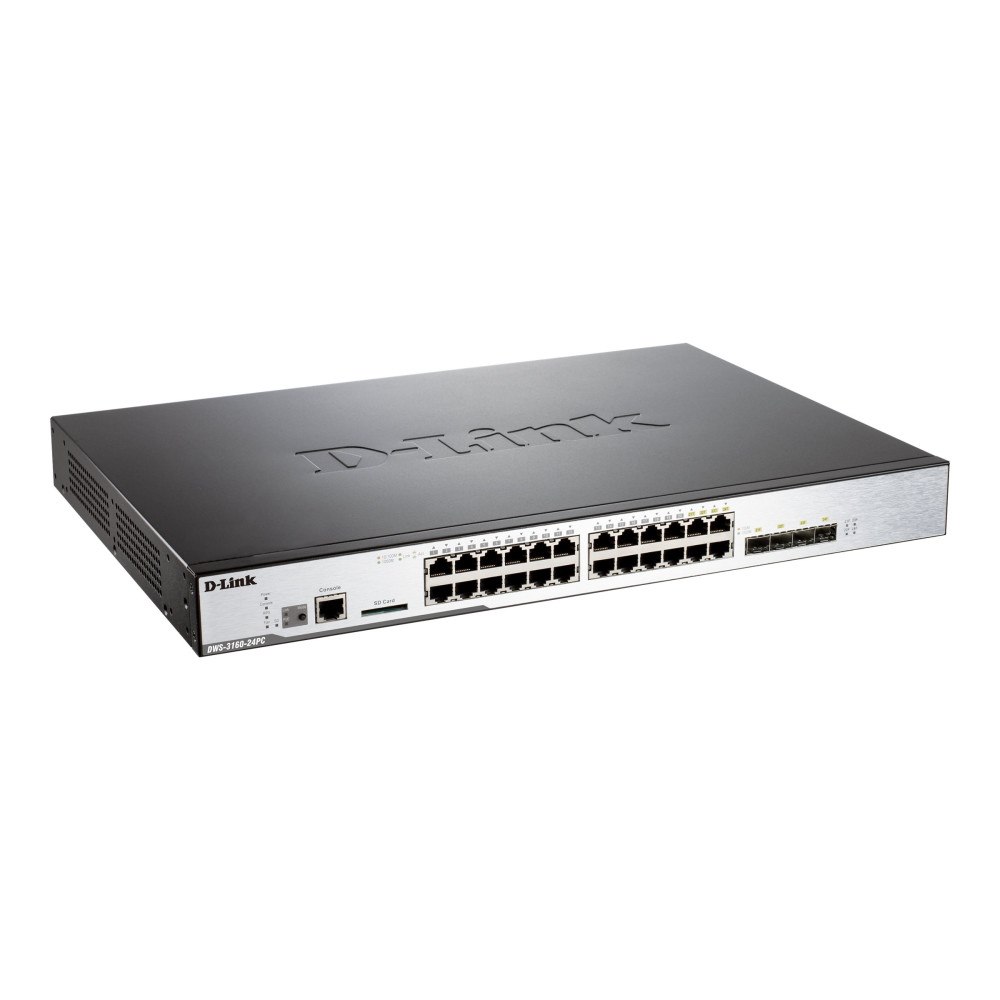 D-Link Systems D-Link DWS 3160 - switch - 24 portar - Administrerad - rackmonterbar