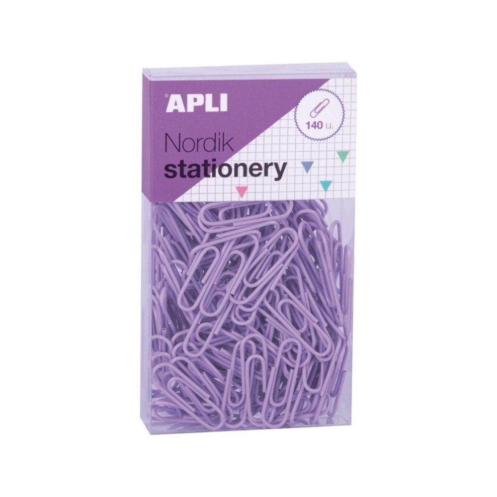 Apli Apli Round paper clips APLI Nordik, 28 mm, 140 pcs, box with...