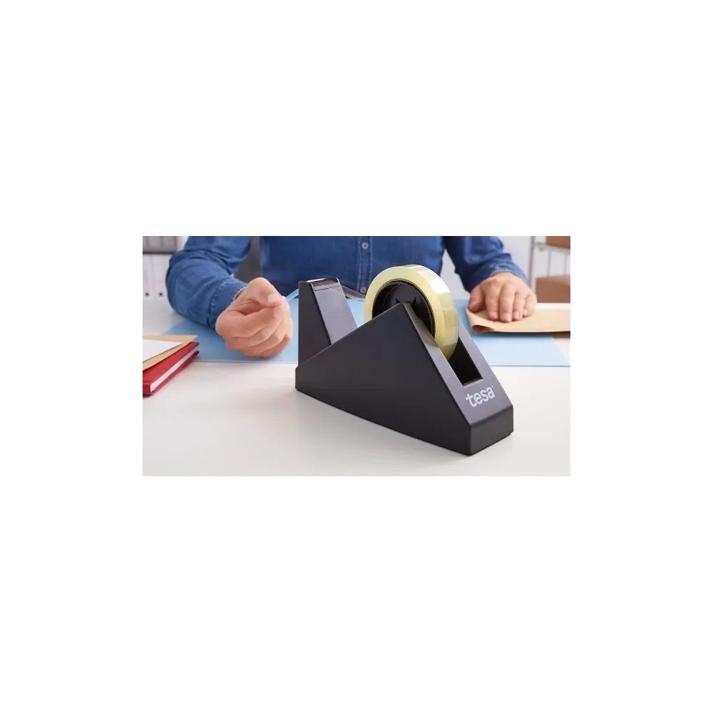 tesa Tapedispenser sort bordmodel tesa Easy Cut max. 25mm x 66m t...