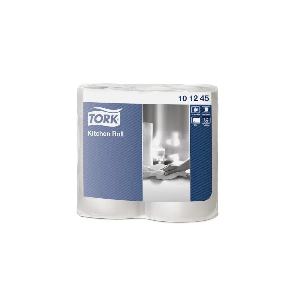 TORK Tork Plus - pappershandduk - 280 ark - rulle - 39.2 m - vit (paket om 2)