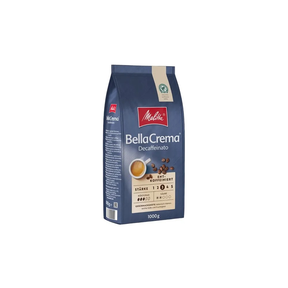 Melitta Melitta BellaCrema Decaffeinato Koffeinfria kaffebönor