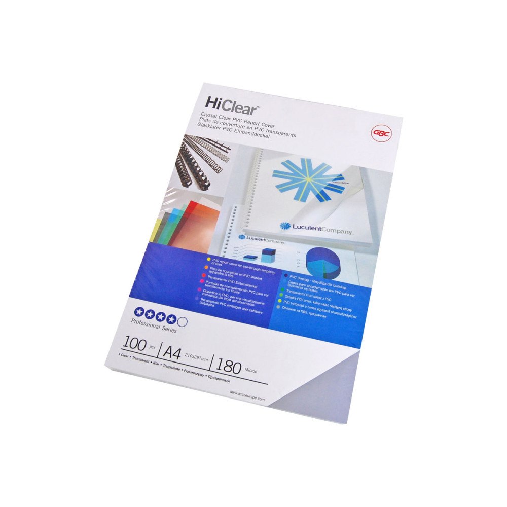 GBC GBC HiClear - 100 stk - PVC-bindningsskydd
