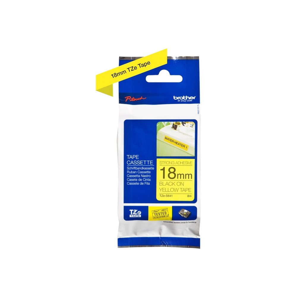 Brother Brother TZe-S641 - bandlaminat - 1 kassett(er) - Rulle (1,8 cm x 8 m)