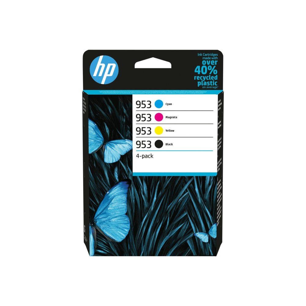 HP HP 953 - 4-pack - svart, gul, cyan, magenta - original - bläckpatron