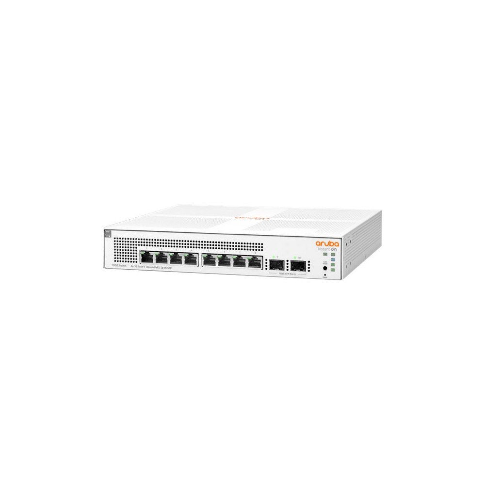 Hewlett Packard Enterprise HPE Networking Instant On 1930 8G Class4 PoE 2SFP 124W Switch - switch - 8 portar - Administrerad - rackmonterbar