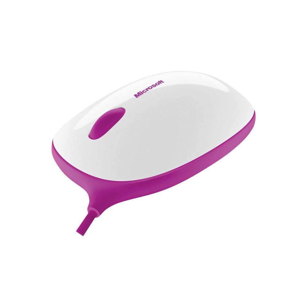 Microsoft Microsoft Express Mouse - mus - USB - vit, rosa
