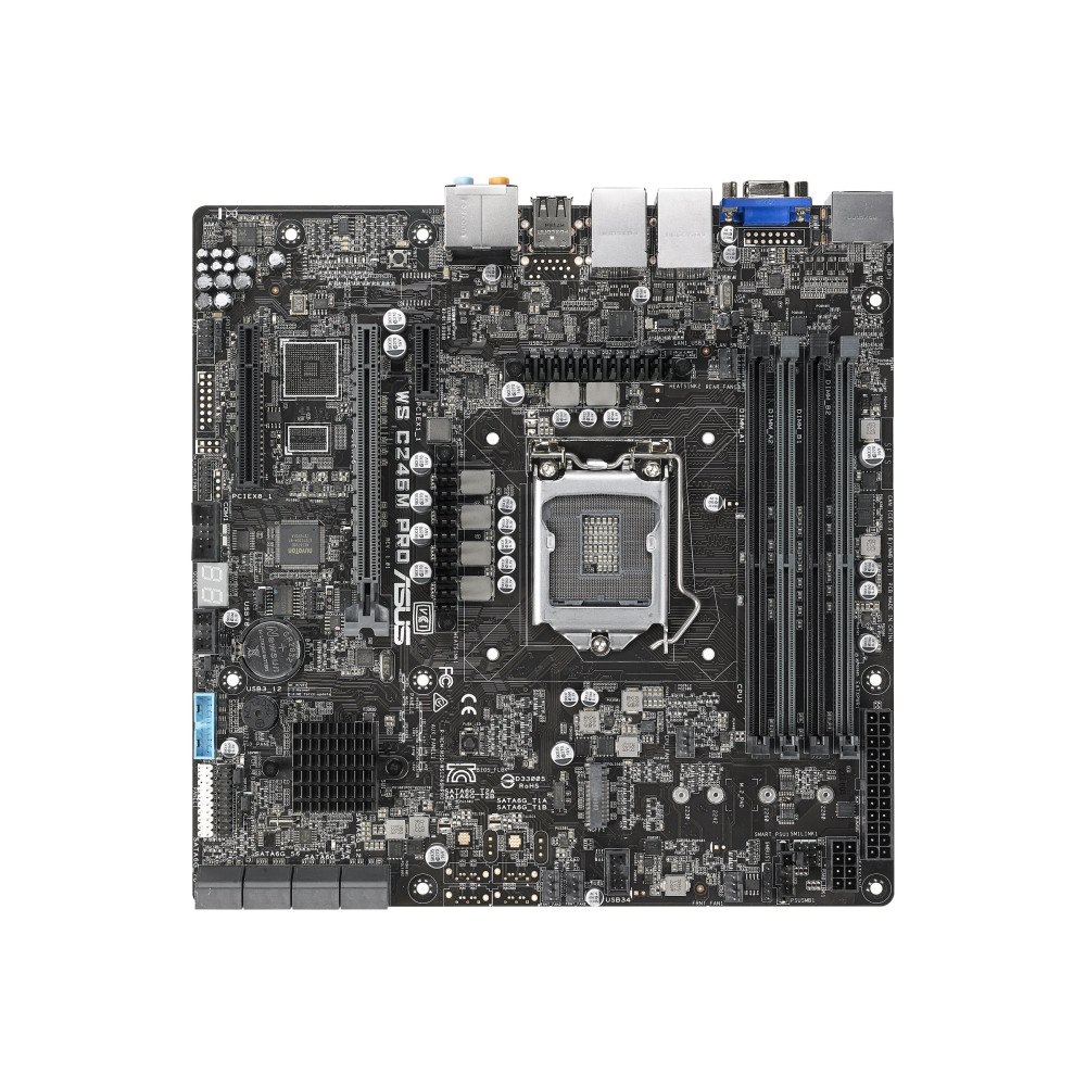ASUS ASUS WS C246M PRO - moderkort - micro ATX - LGA1151 Socket - C246