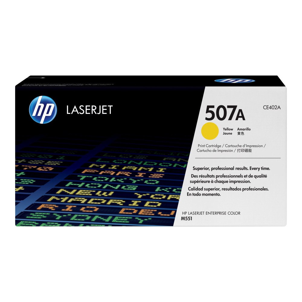 HP HP 507A - gul - original - LaserJet - tonerkassett (CE402A)