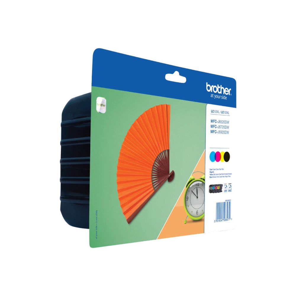 Brother Brother LC129XL Value Pack - 4-pack - svart, gul, cyan, magenta - original - bläckpatron