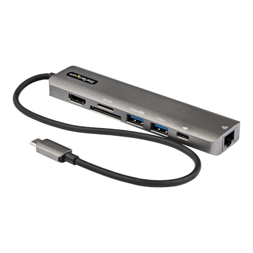 StarTech.com StarTech.com USB C multiportadapter - USB-C till 4K 60 Hz HDMI 2.0, 100 W Power Delivery Pass-through, SD/MicroSD, 2-por...