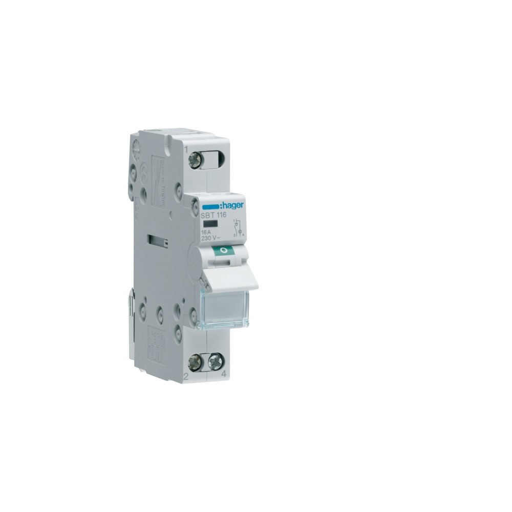 Hager Hager SBT116, 1P, Grå, 440 V, 50
