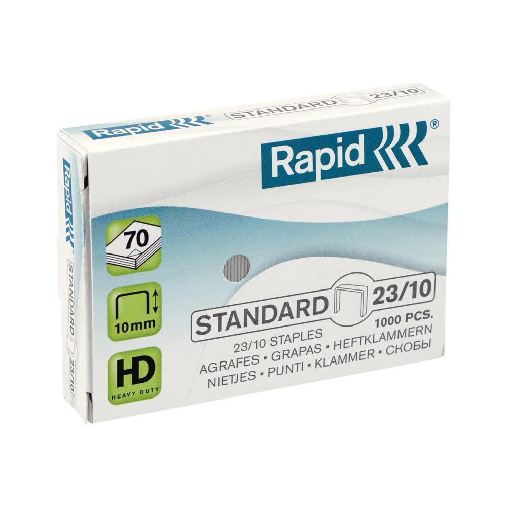 RAPID Rapid Standard - klamrar - 23/10 - 10 mm - paket med 1000