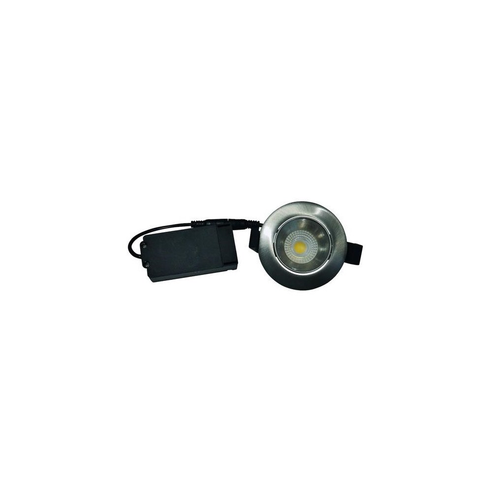 Nordtronic Downlight Velia Low Profile 5W 2700K CRI>95 rund, borstad al...