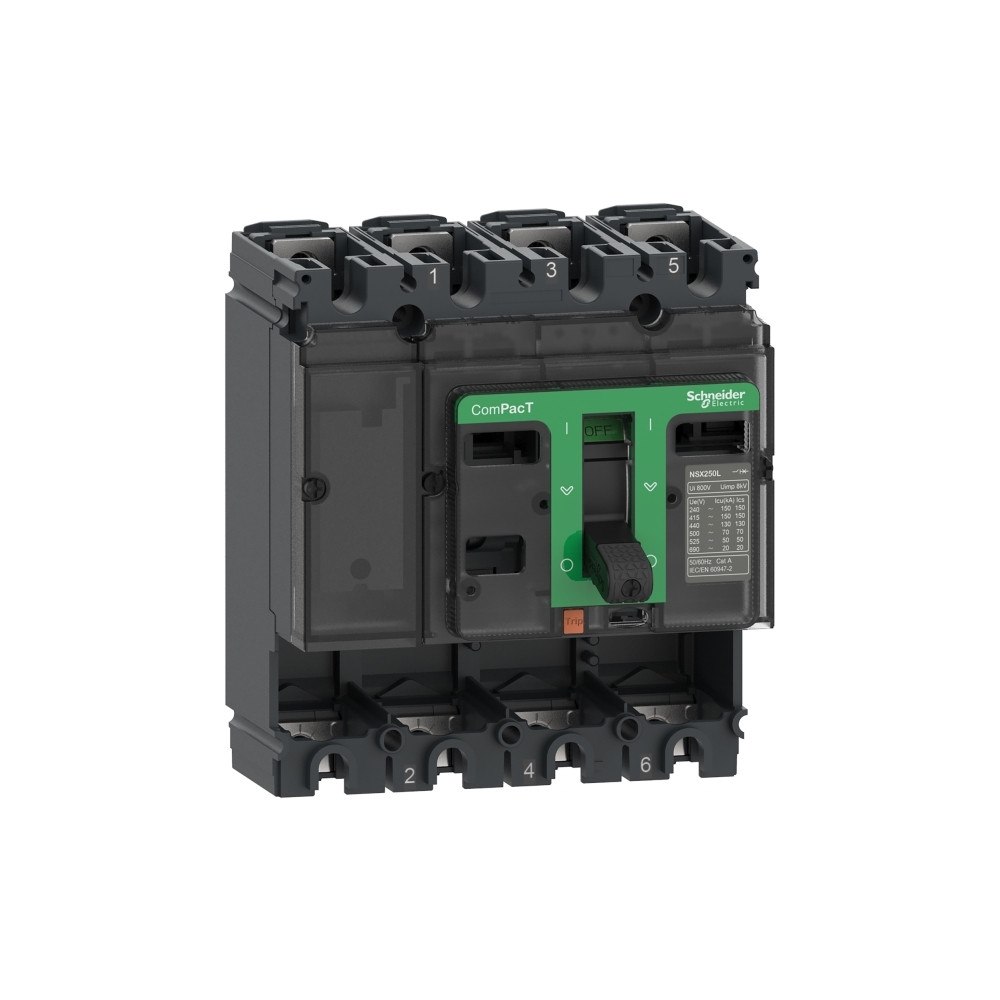SCHNEIDER ELECTRIC Schneider Electric C10H4, Strengafbryder, Typ A, IP40, 690 V