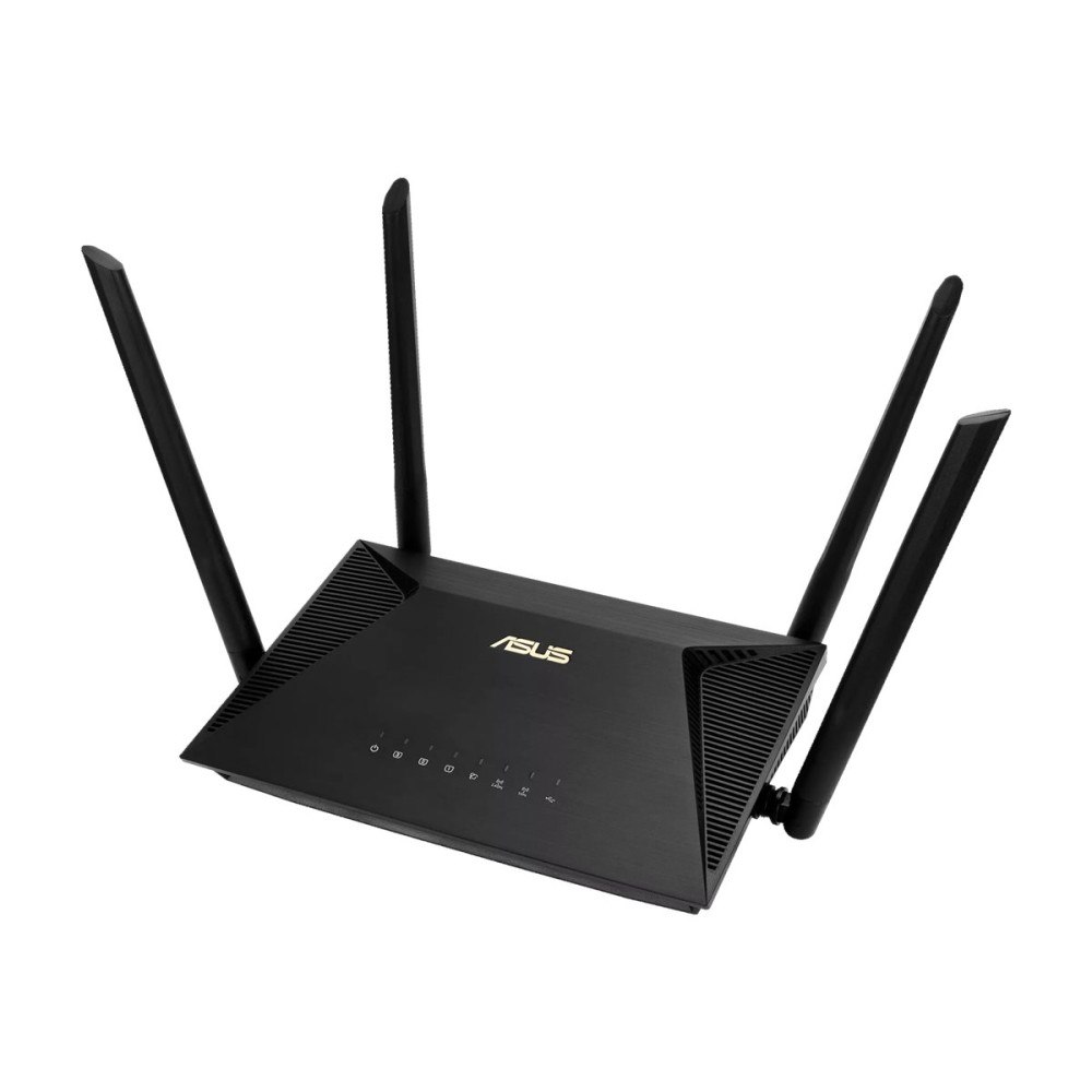 ASUSTeK COMPUTER ASUS RT-AX1800U - trådlös router - Wi-Fi 6 - skrivbordsmodell