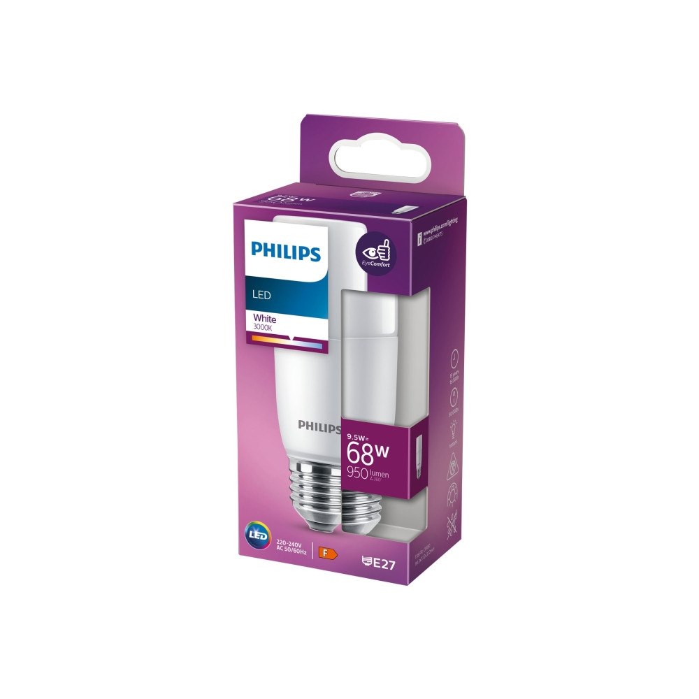 Philips Philips LED Stick - LED-glödlampa - form: T38 - glaserad finish - E27 - 9.5 W - vitt ljus - 3000 K