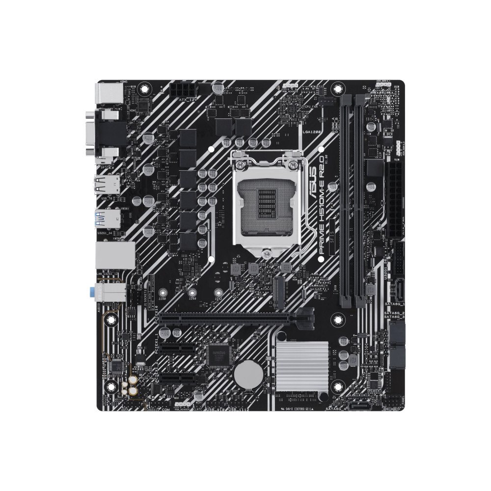 ASUS ASUS PRIME H510M-E R2.0 - moderkort - micro ATX - LGA1200-uttag - H470