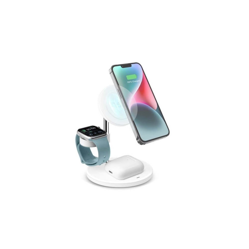 SBS SBS trådlöst laddställ - 3-in-1, vertical - USB-C - 15 watt