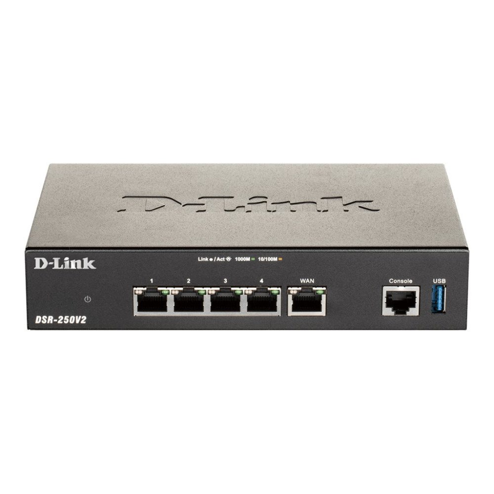 D-Link D-Link DSR-250V2 - router - skrivbordsmodell