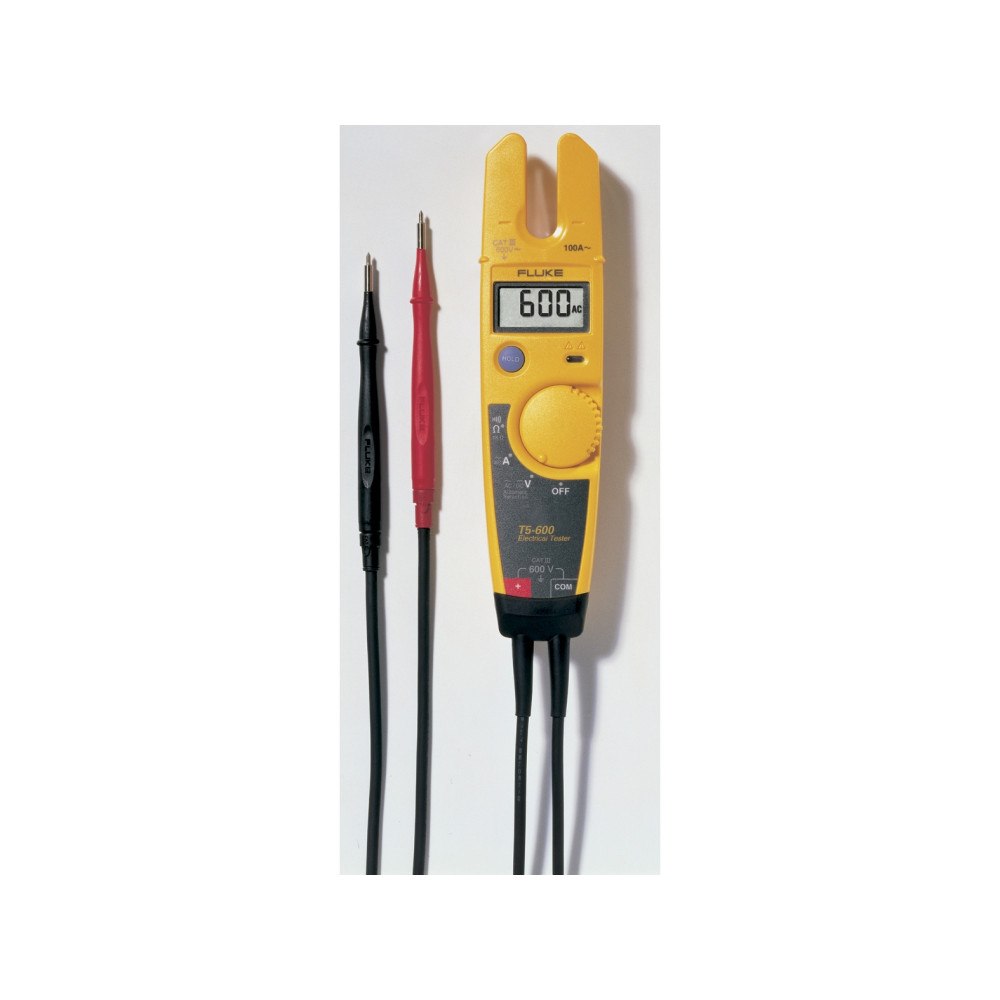 Fluke FLUKE T5-600 elektriska testare. OpenJaw 600 V AC/DC. 600 V...