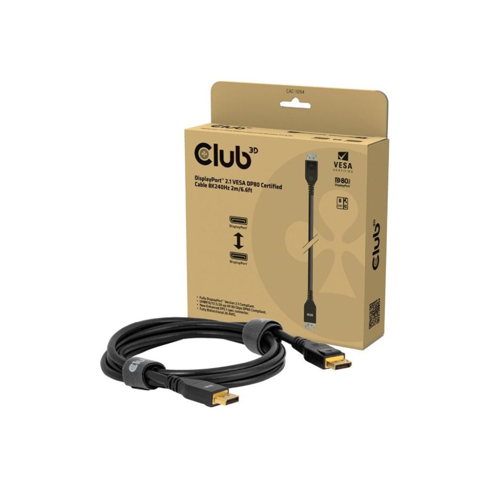Club 3D Club 3D - DisplayPort-kabel - DisplayPort till DisplayPort - 2 m