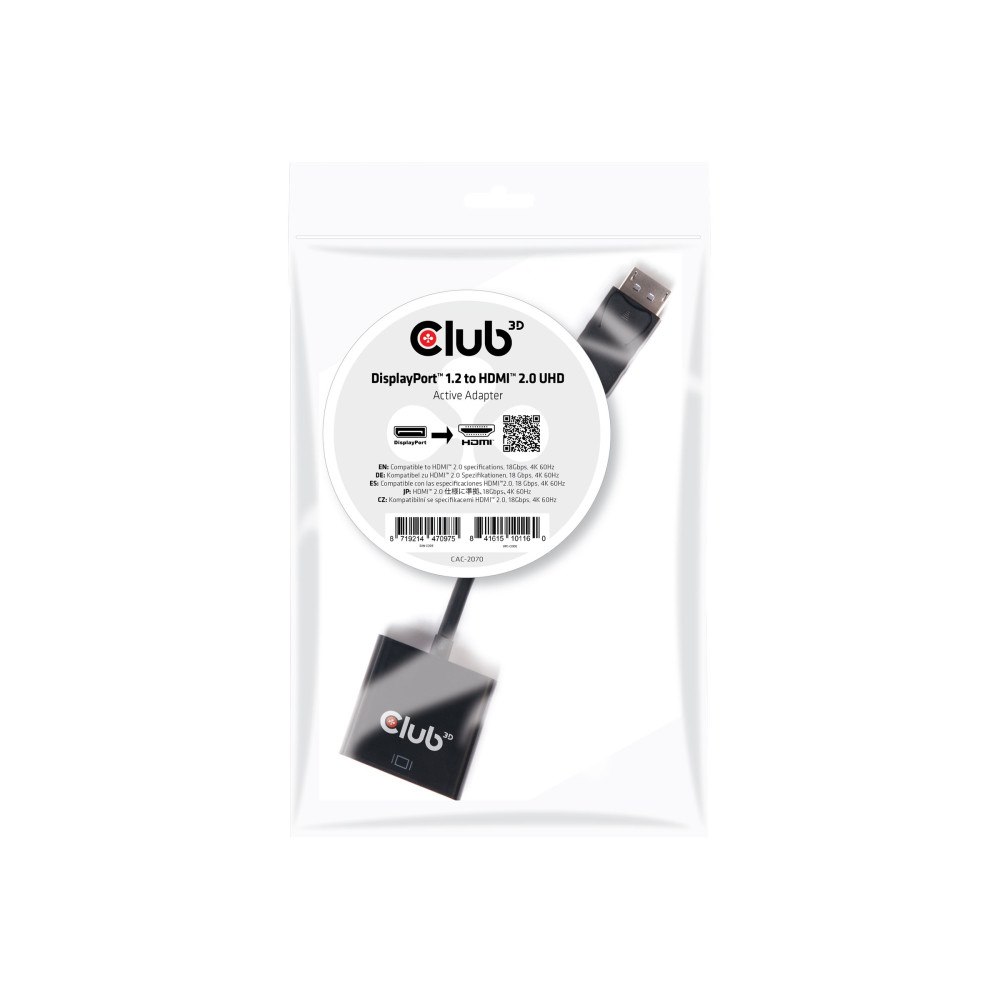 Club 3D Club 3D videokort - DisplayPort / HDMI - 20.3 cm