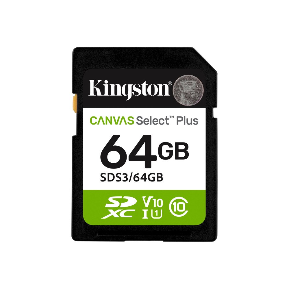 Kingston Kingston Canvas Select Plus - flash-minneskort - 64 GB - SDXC UHS-I