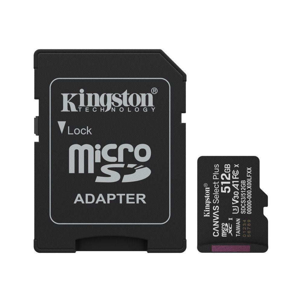 Kingston Kingston Canvas Select Plus - flash-minneskort - 512 GB - mikroSDXC UHS-I