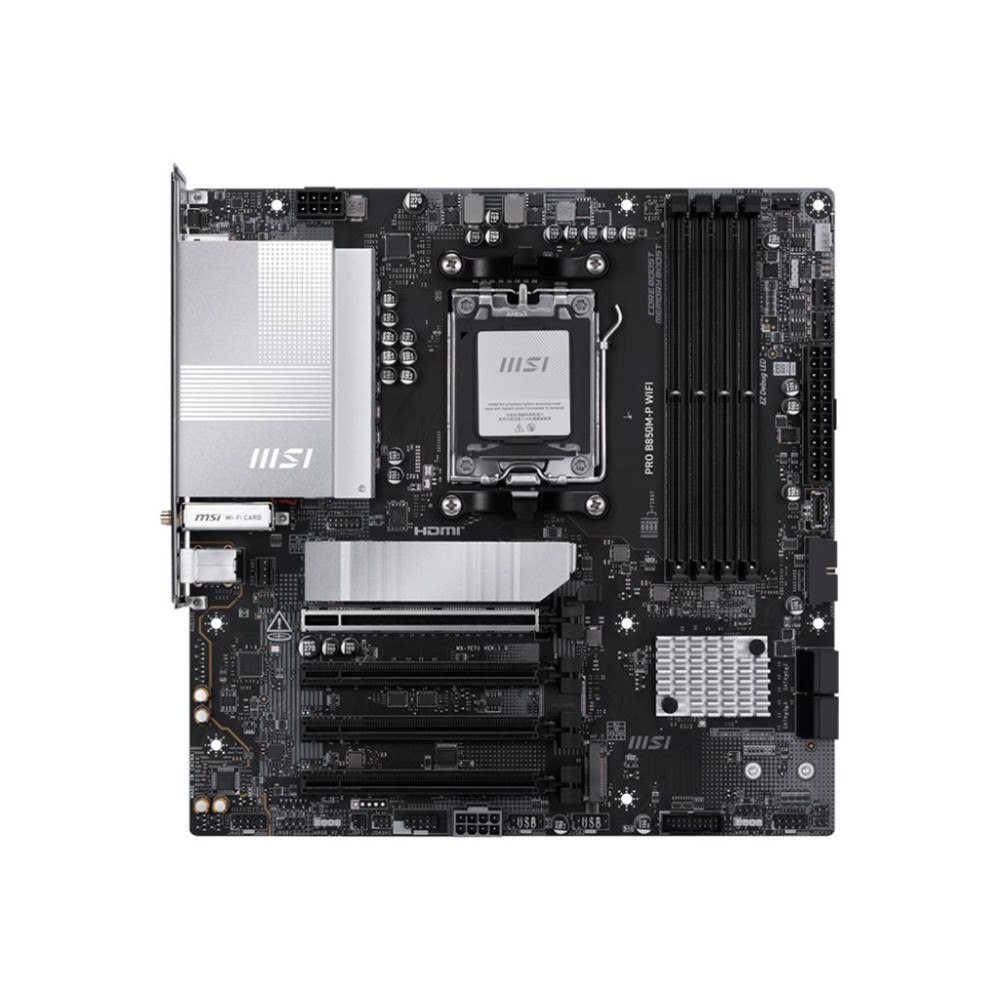 MSI MSI PRO B850M-P WIFI - moderkort - micro ATX - Socket AM5 - AMD B850
