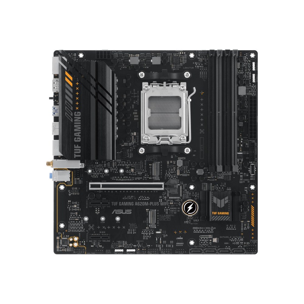 ASUS ASUS TUF GAMING A620M-PLUS WIFI - moderkort - micro ATX - Socket AM5 - AMD A620