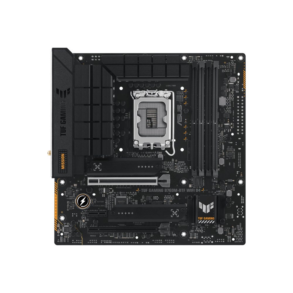 ASUS ASUS TUF GAMING B760M-BTF WIFI - moderkort - micro ATX - LGA1700-uttag - B760