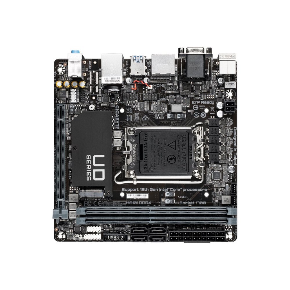 Gigabyte Gigabyte H610I DDR4 - 1.0 - moderkort - mini ITX - LGA1700-uttag - H610