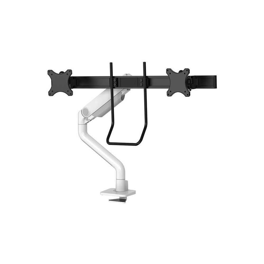 NewStar Neomounts DS75S-950WH2 monteringssats - fullständig rörelse - för 2 LCD-bildskärmar - vit