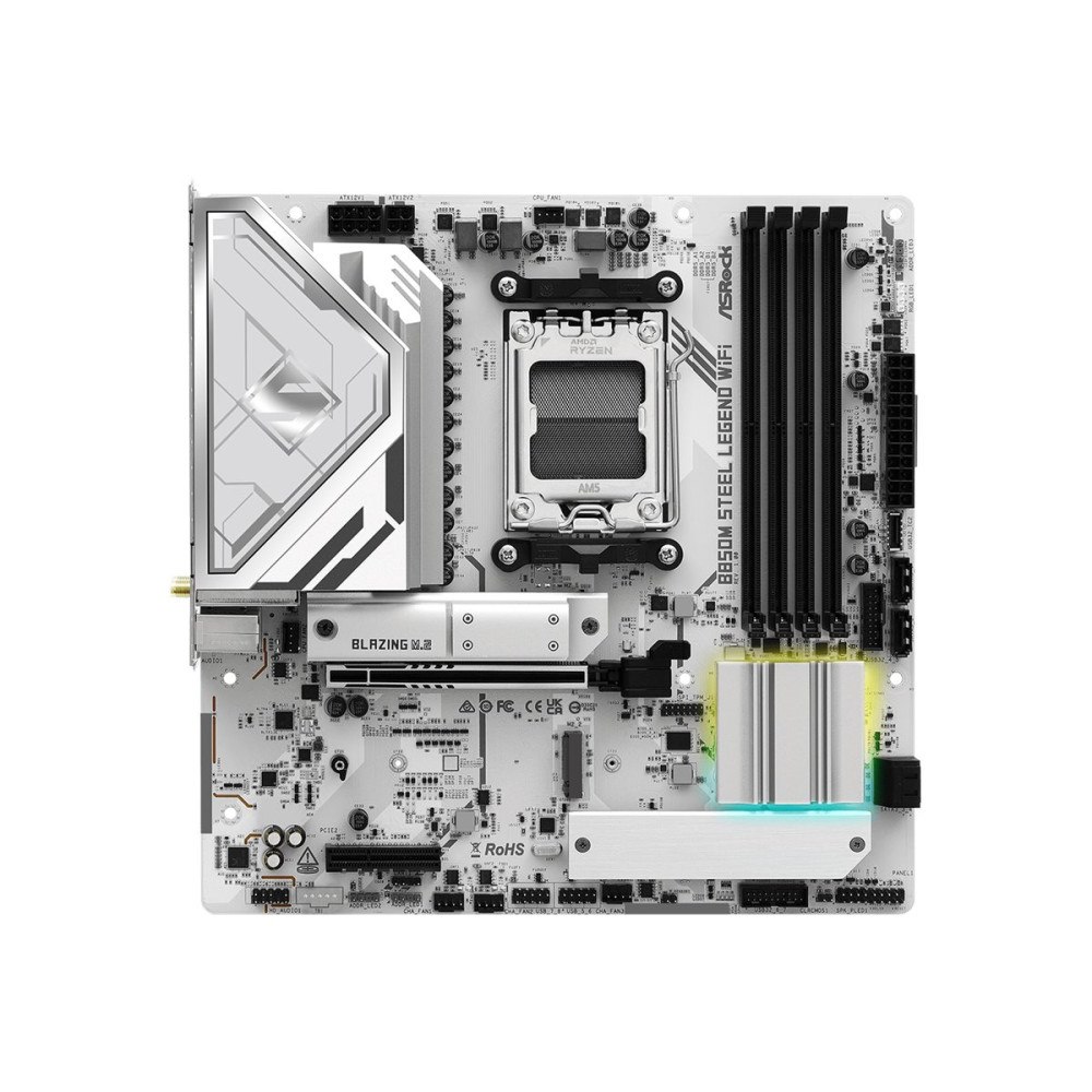 ASRock ASRock B850M STEEL LEGEND WIFI - moderkort - micro ATX - Socket AM5 - AMD B850