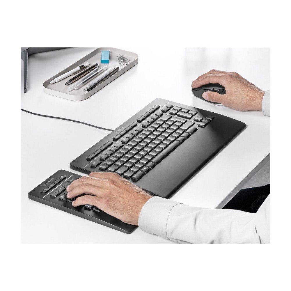 3Dconnexion 3Dconnexion Keyboard Pro with Numpad - tangentbord och numerisk knappsats - QWERTY - Nordisk Inmatningsenhet