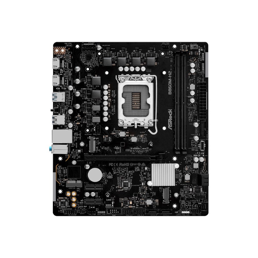 ASRock ASRock B860M-H2 - moderkort - micro ATX - LGA1851-uttag - B860