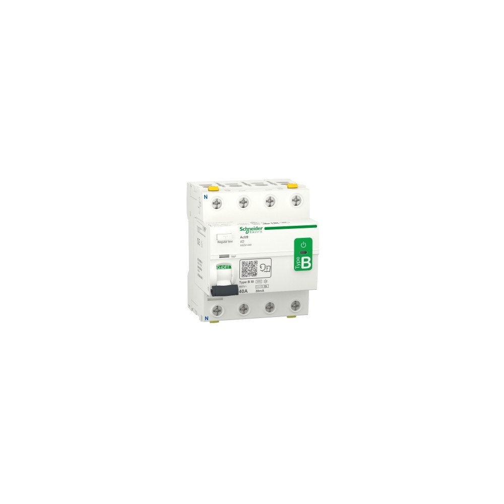 SCHNEIDER ELECTRIC SCHNEIDER ELECTRIC RCCB HPFI afbryder 4P 40A 30mA klass B-SI...