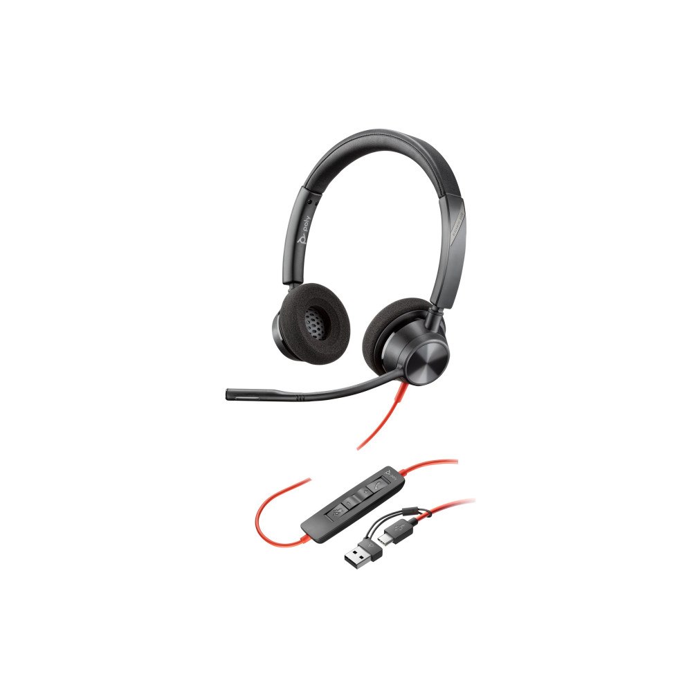 Plantronics HP Poly Blackwire 3320 - headset - USB-C