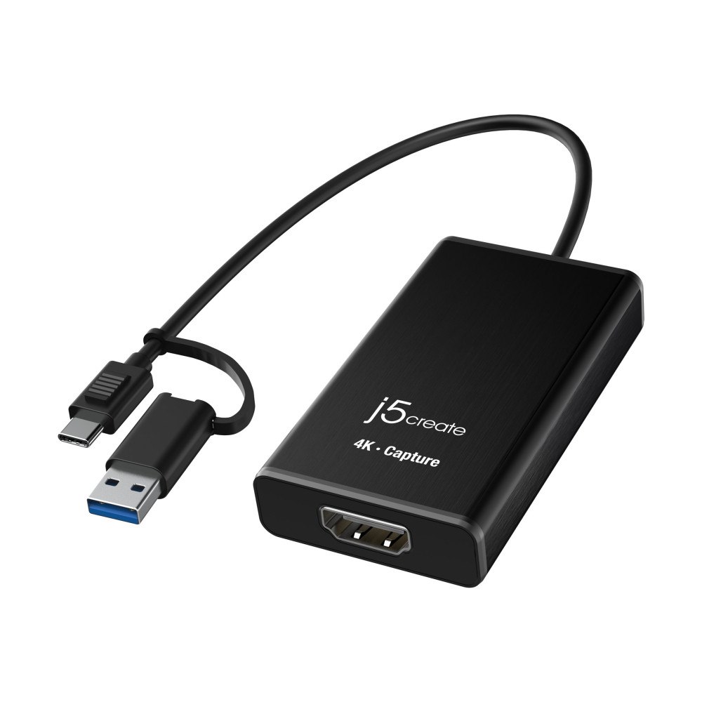 j5 create j5create JVA11 - videofångstadapter - USB 3.2 Gen 1, USB-C 3.2 Gen 1