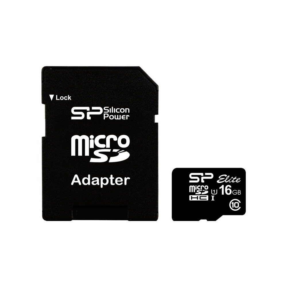 Silicon Power SILICON POWER Elite - flash-minneskort - 16 GB - microSDHC UHS-I
