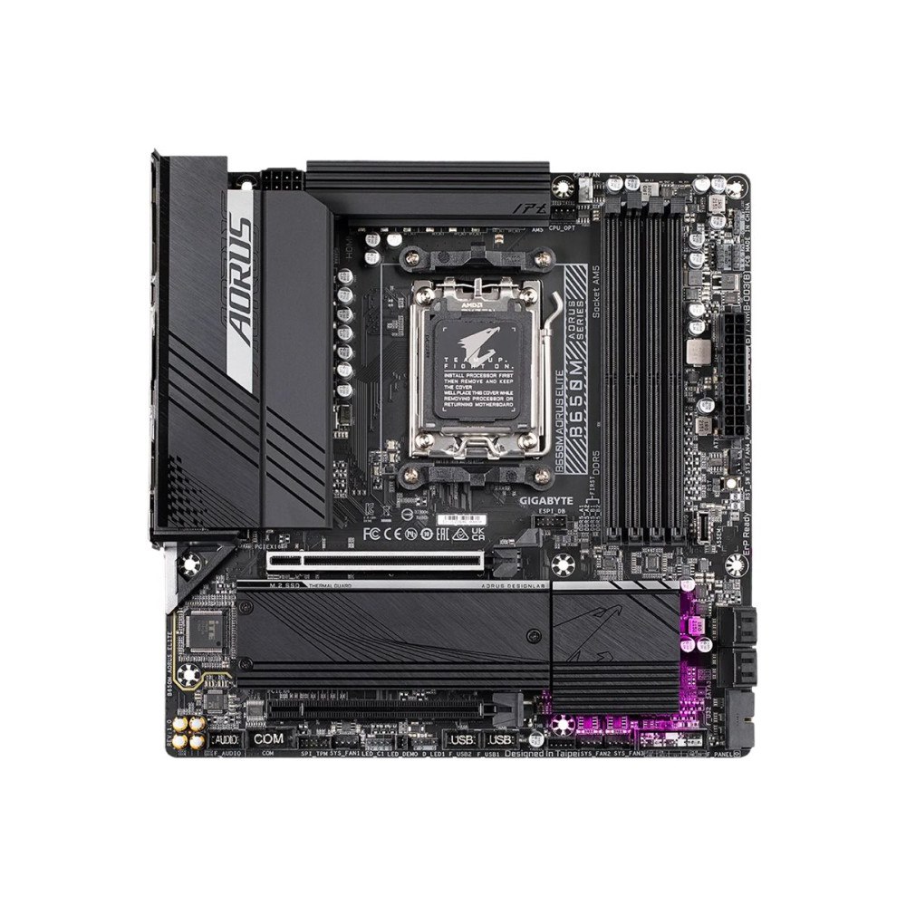 Gigabyte AORUS B650M ELITE - 1.0 - moderkort - micro ATX - Socket AM5 - AMD B650