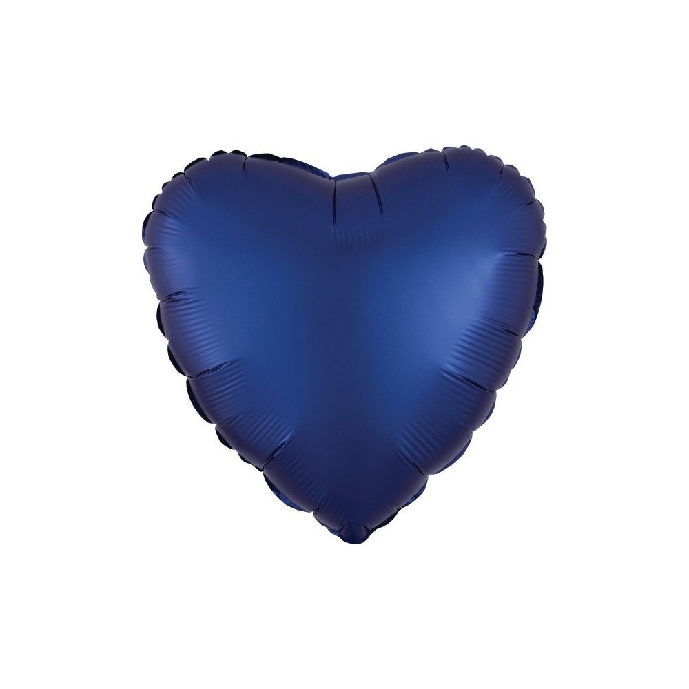 AMSCAN AMSCAN Lustre Marinblå hjärta folieballong 43cm bulk 9914111...
