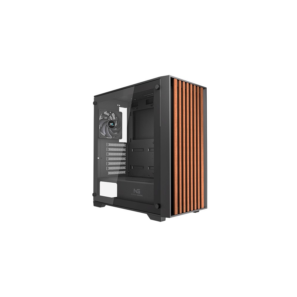 Nordic Nordic Gaming NGC-6857, Tower, PC, Svart, Trä, ATX, micro AT...