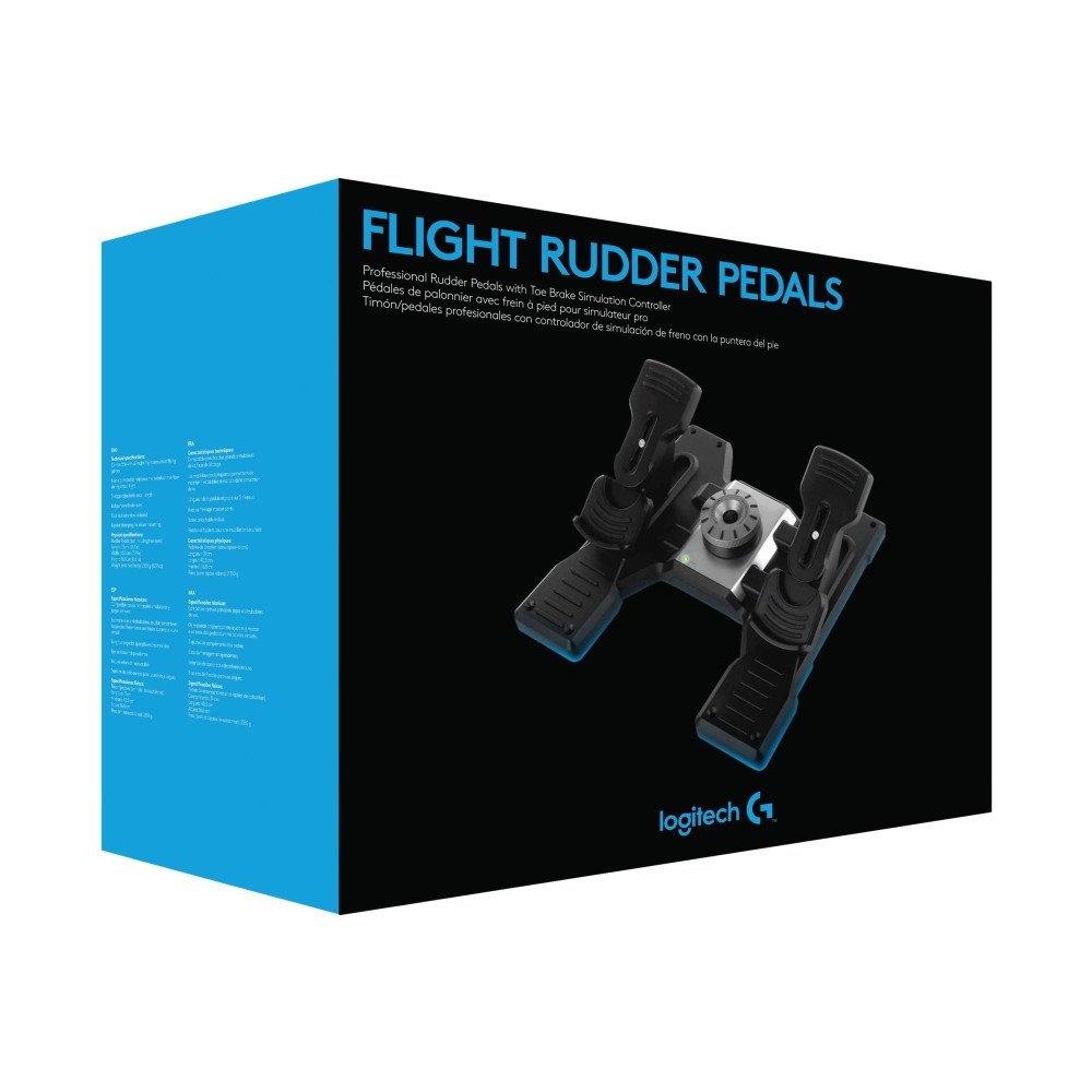Logitech Logitech Flight Rudder Pedals - pedaler - kabelansluten