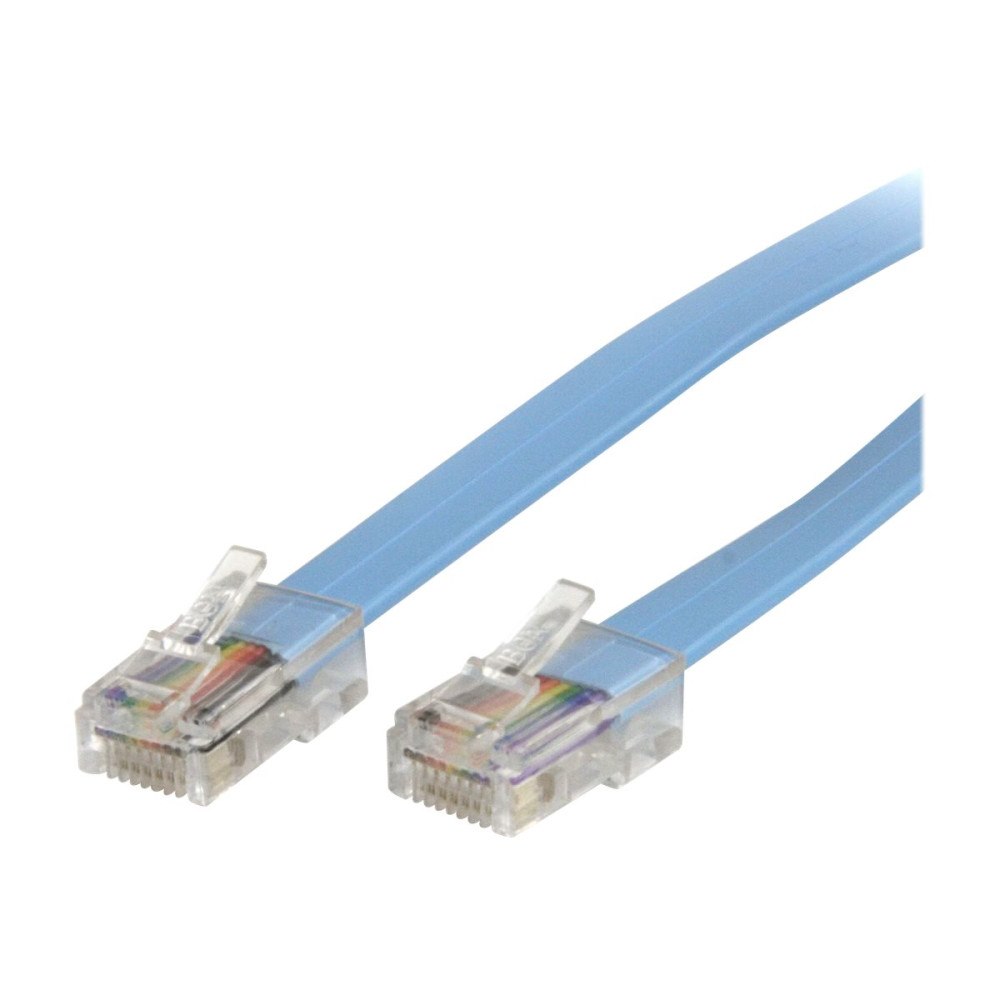 StarTech.com StarTech.com Cisco Console Rollover Cable - RJ45 Ethernet - Network cable - RJ-45 (M) to RJ-45 (M) - 6 ft - molded, flat...